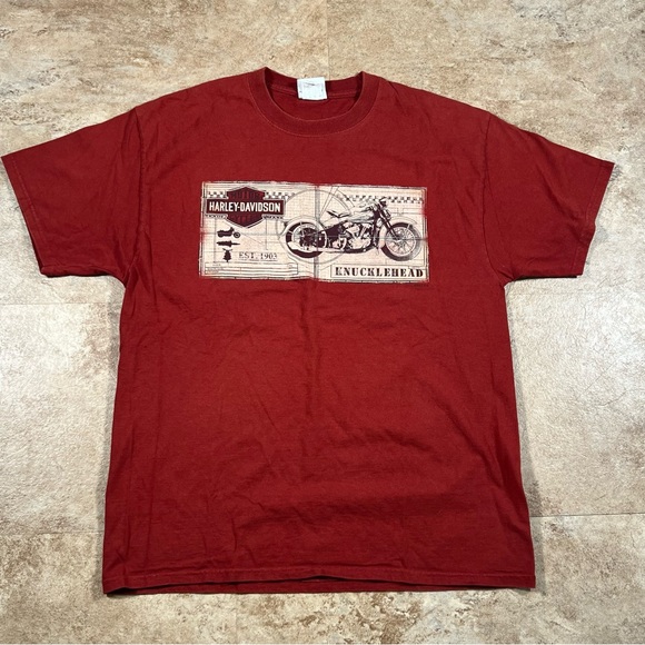 Harley-Davidson Other - Harley Davidson Knucklehead Miami Beach Florida‎ Tshirt